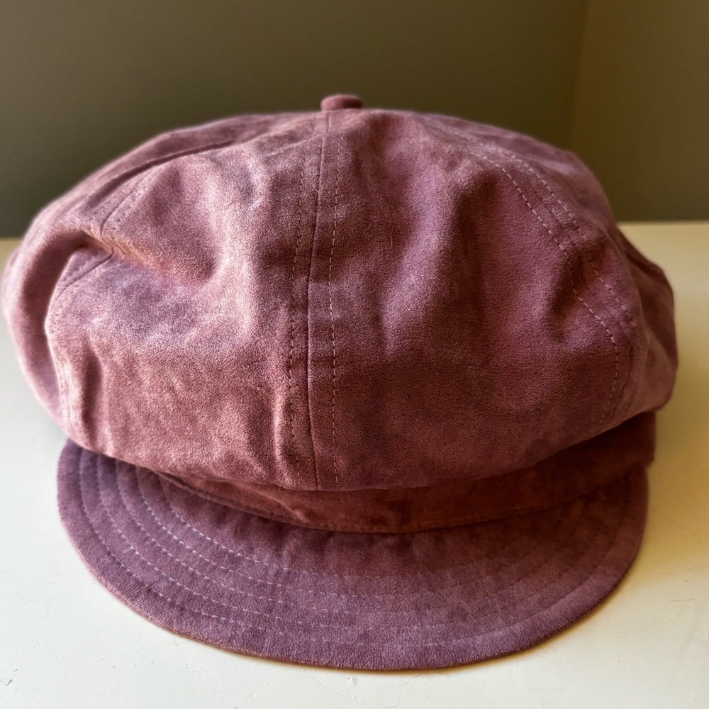 Liz Claiborne Purple Newsboy Cap